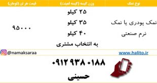 قیمت نمک پودری